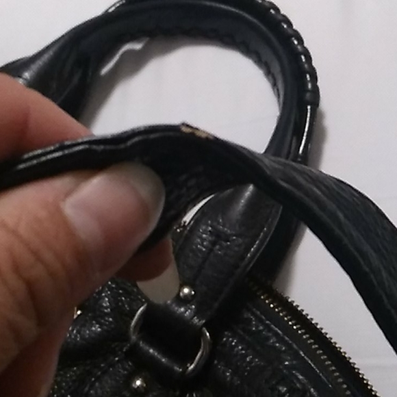 Cole Haan Black Leather Satchel Handbag - Picture 13 of 13
